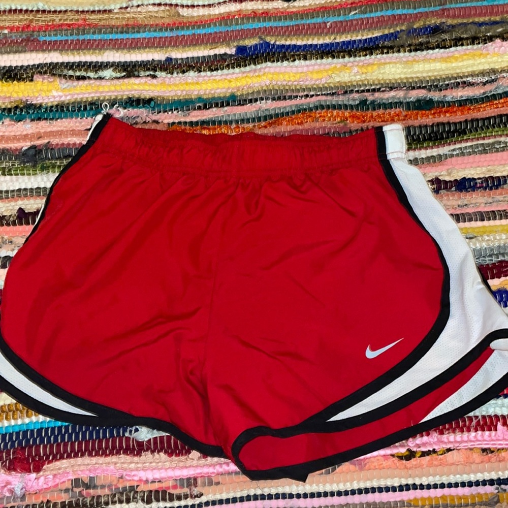 Red Nike Dri- fit shorts